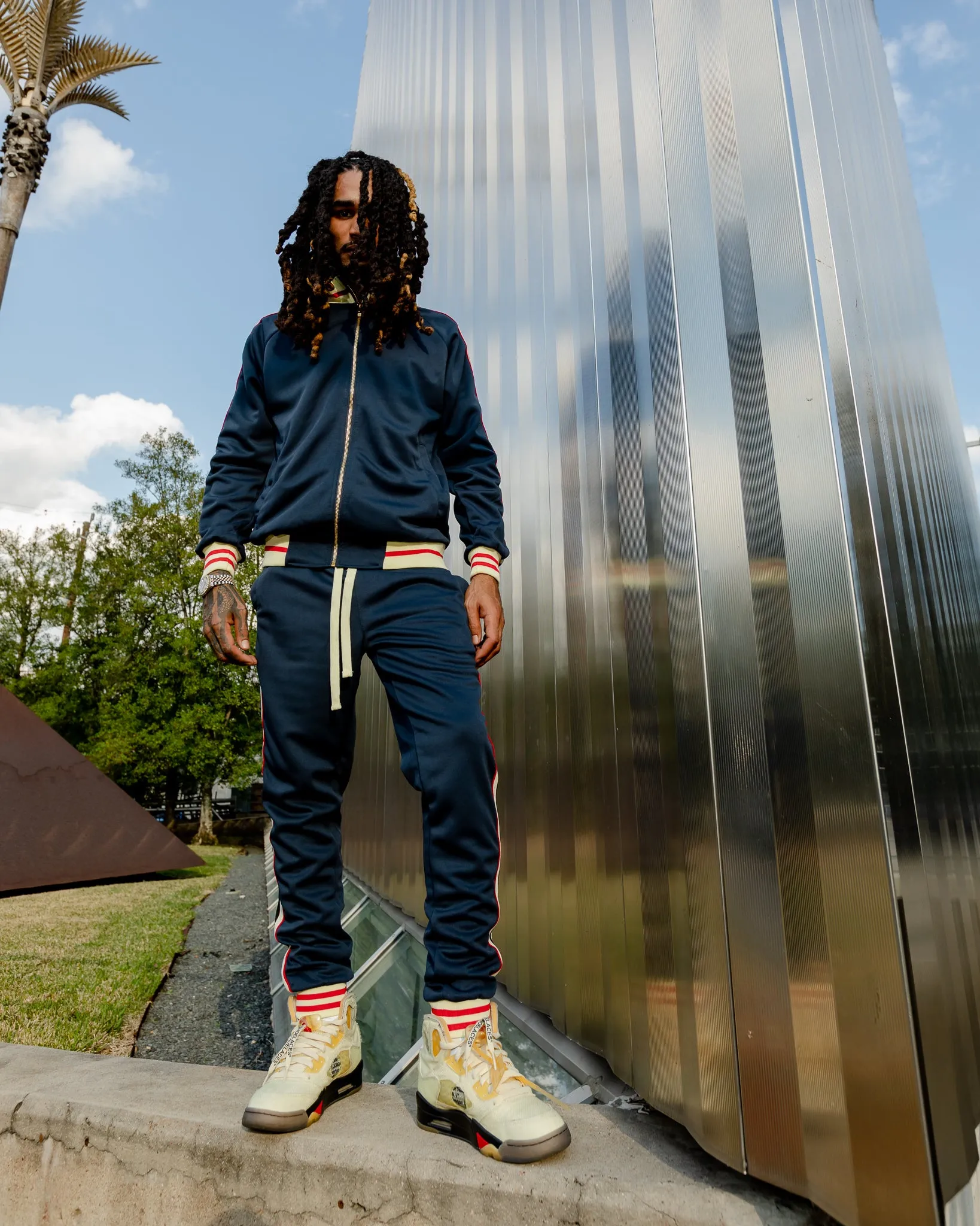 Detroit (Navy Multi Tracksuit Set)