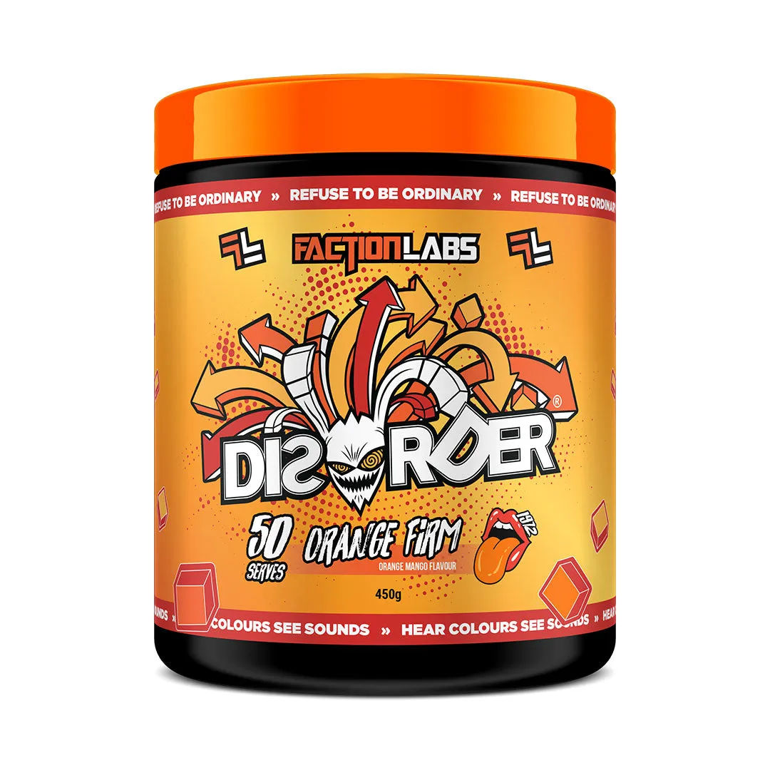 Disorder Pre Workout By Faction Labs