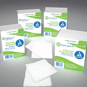Dressing Dialysis Extra Absorbent Post Op Plus  Sponge Sterile 3x4 2’s by Dynarex