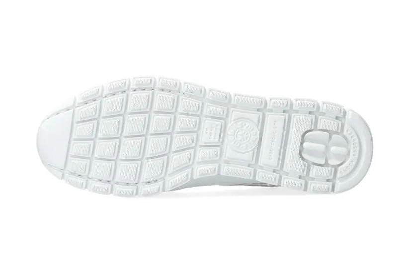 'Dyria' women's ergonomic wide fit (H) sneaker - White