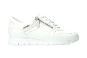 'Dyria' women's ergonomic wide fit (H) sneaker - White