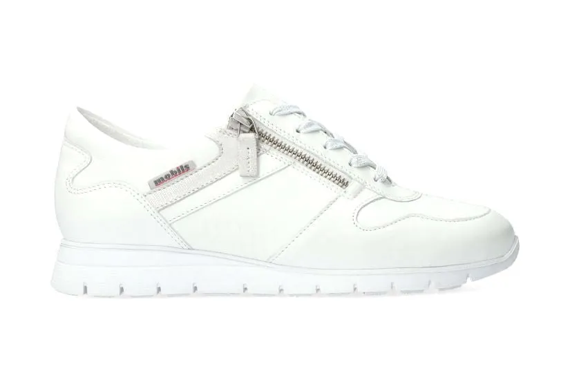 'Dyria' women's ergonomic wide fit (H) sneaker - White