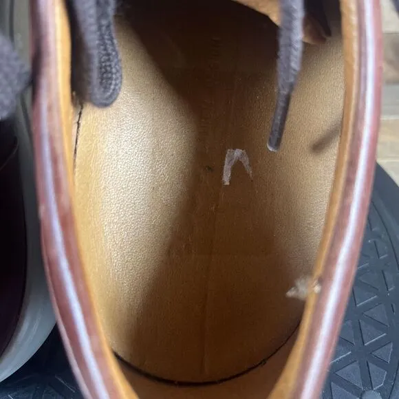 ECCO Soft 7 Mens Size 10 City Tan Leather Lace Up Casual Comfort Sneakers