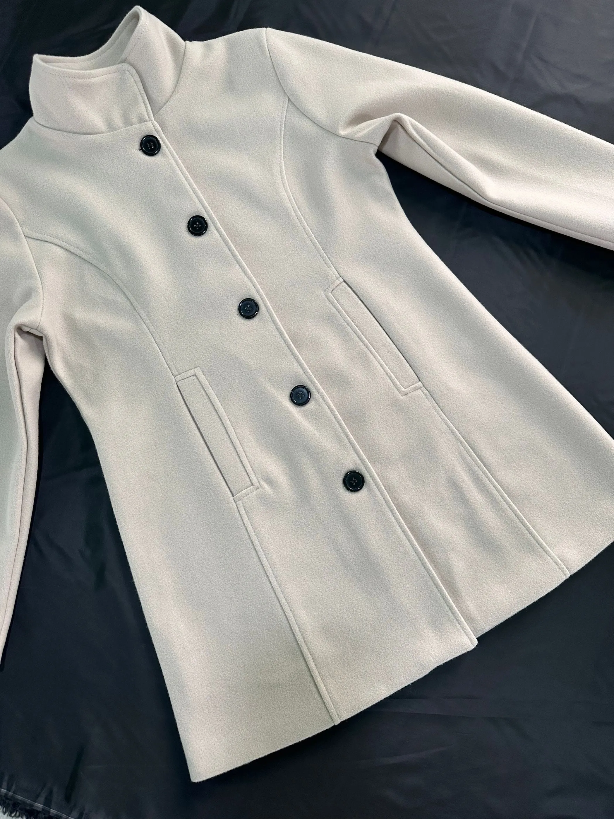 Elegant Single Breasted Womens Fall  Winter Coat