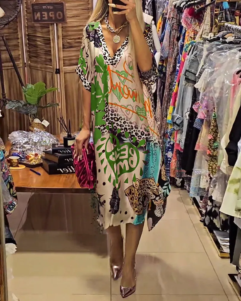 Elise | Casual dress with V-neckline