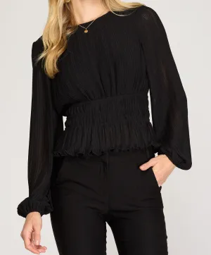 EMMA TOP - BLACK