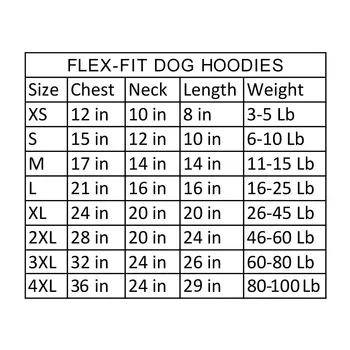 Flex-Fit Dog Hoodie Sweater - Blue