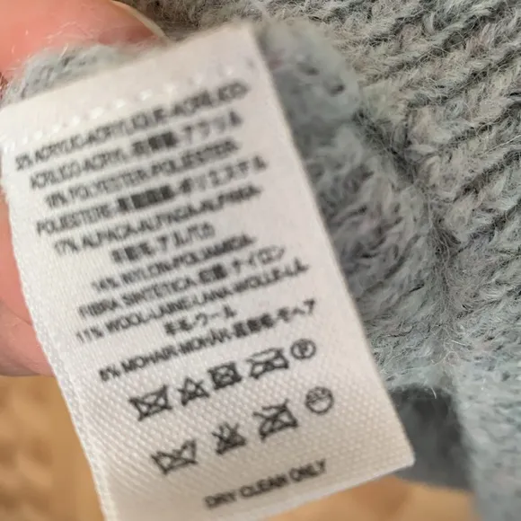 Free People Oversized Alpaca Wool Mohair Blend Gray Cardigan XS