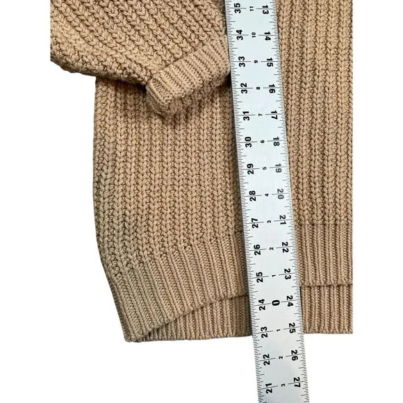 Free People Swim Too Deep Turtleneck Oversized Chunky Sweater,‎ Size Small