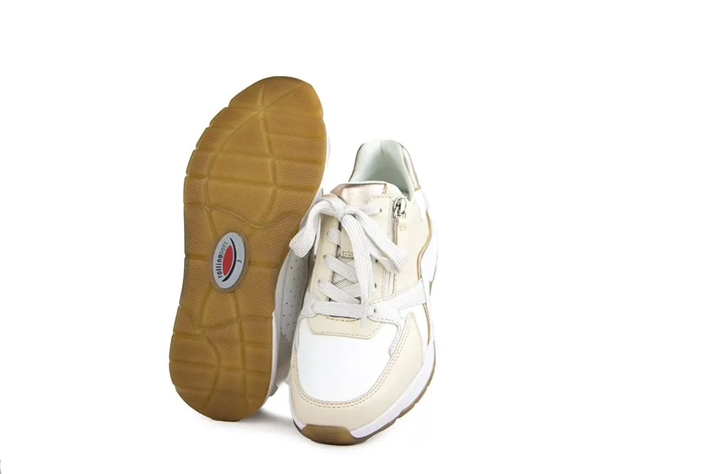 Gabor Rolling Soft Sneaker Weiss Panna 66.878.63