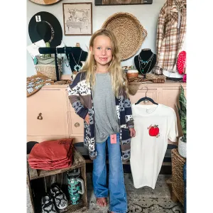GIRLS Leopard Cardi