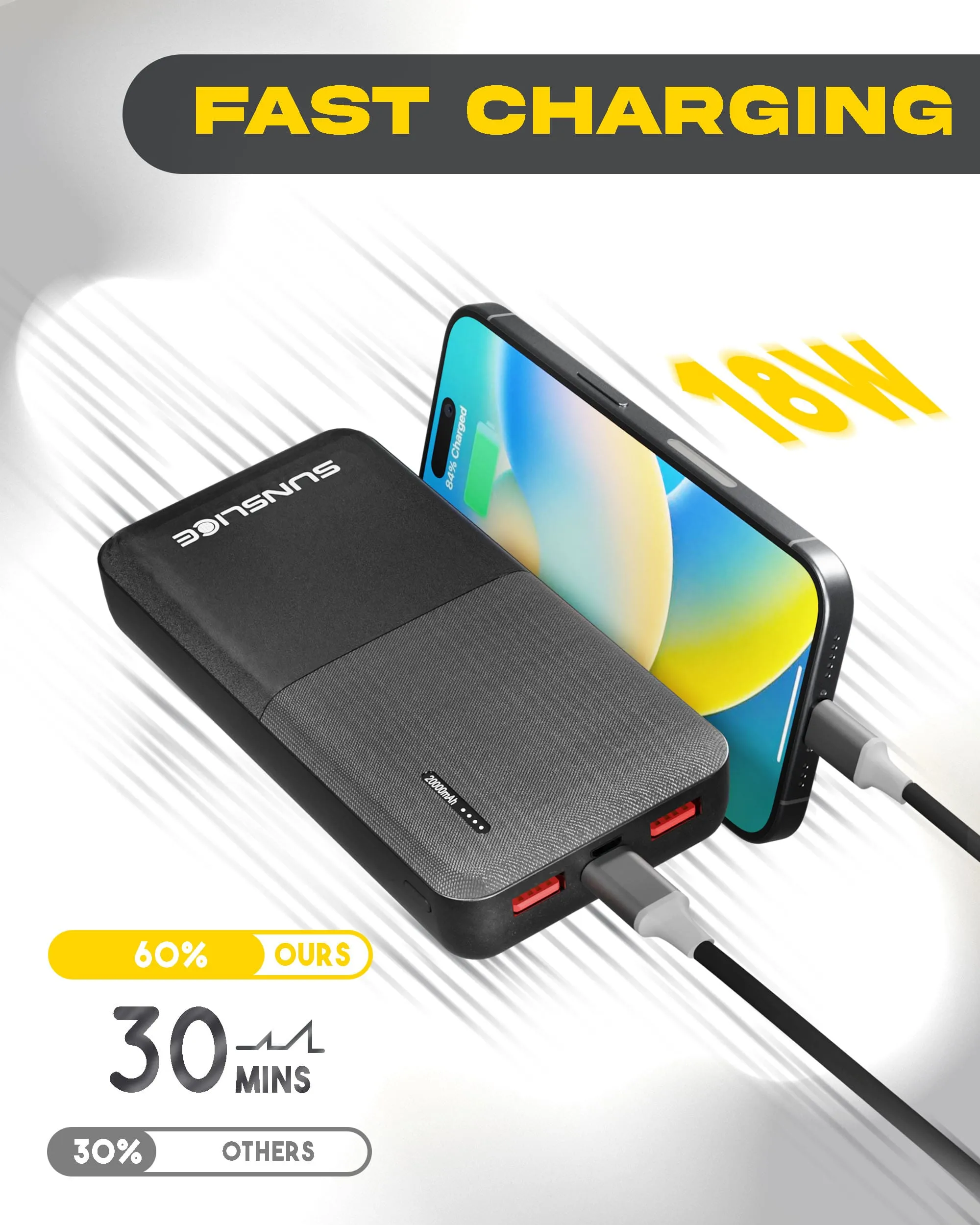 Gravity 20'000 mAh - Fast Portable Power Bank