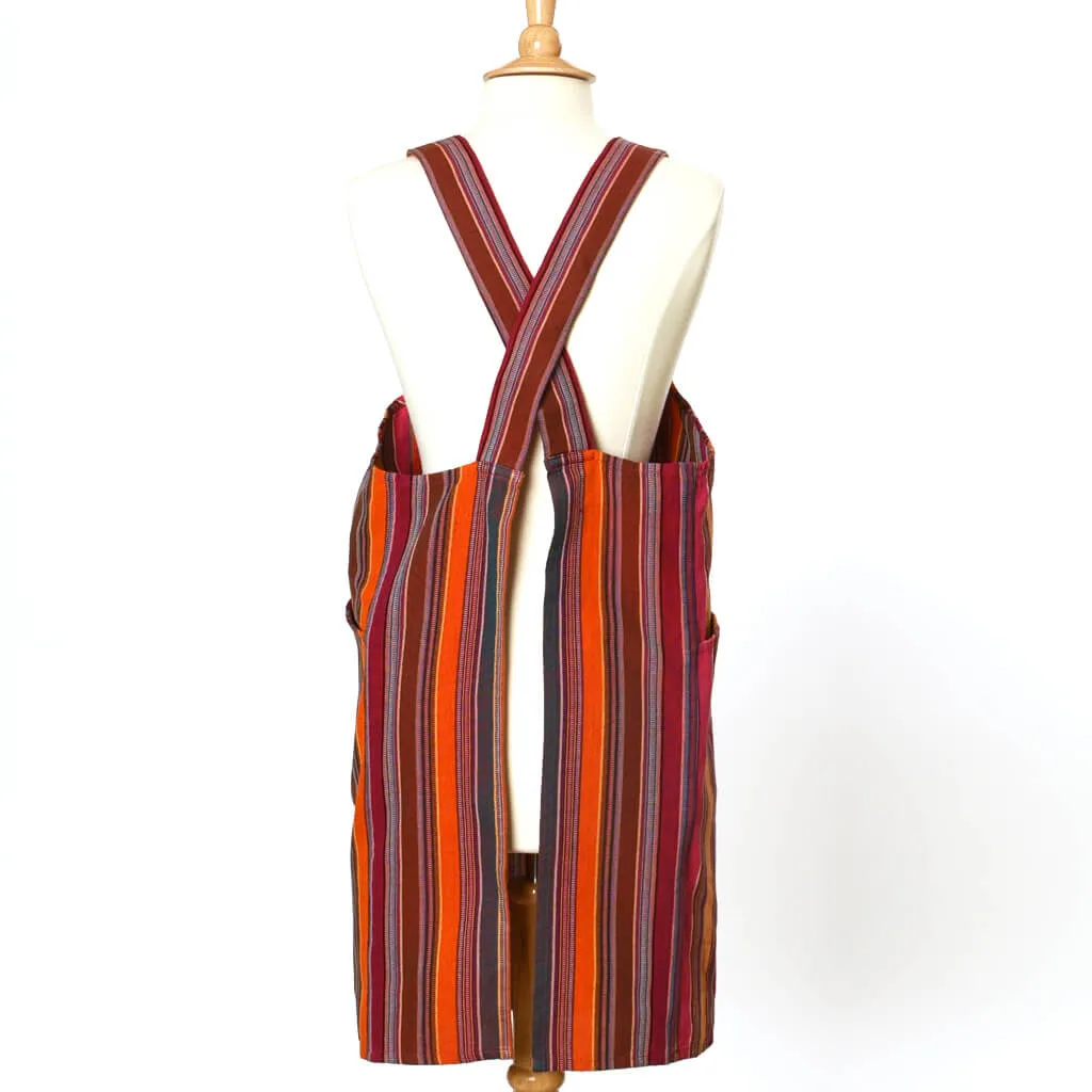 Hand Woven Crossback Apron | Berry Jubilee