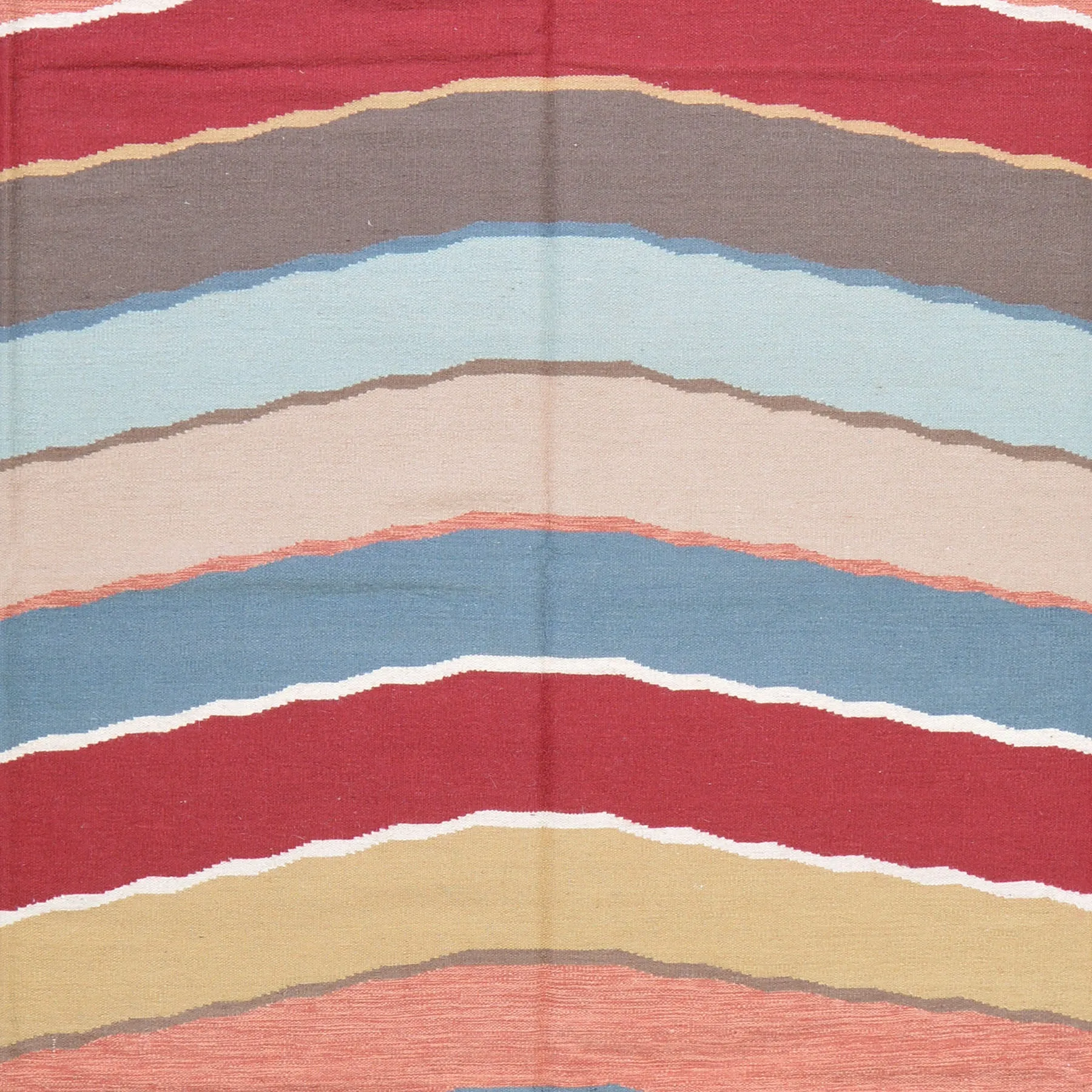 Hand-Woven Reversible Flatweave Handmade Wool Rug (Size 9.0 X 12.0) Brral-3471