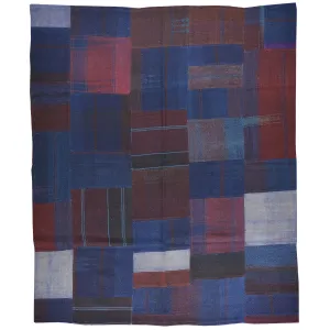 Hand-Woven Turkish Patch Work Tribal Design Handmade 100% Wool (Size 5.1 X 6.1) Brral-5070