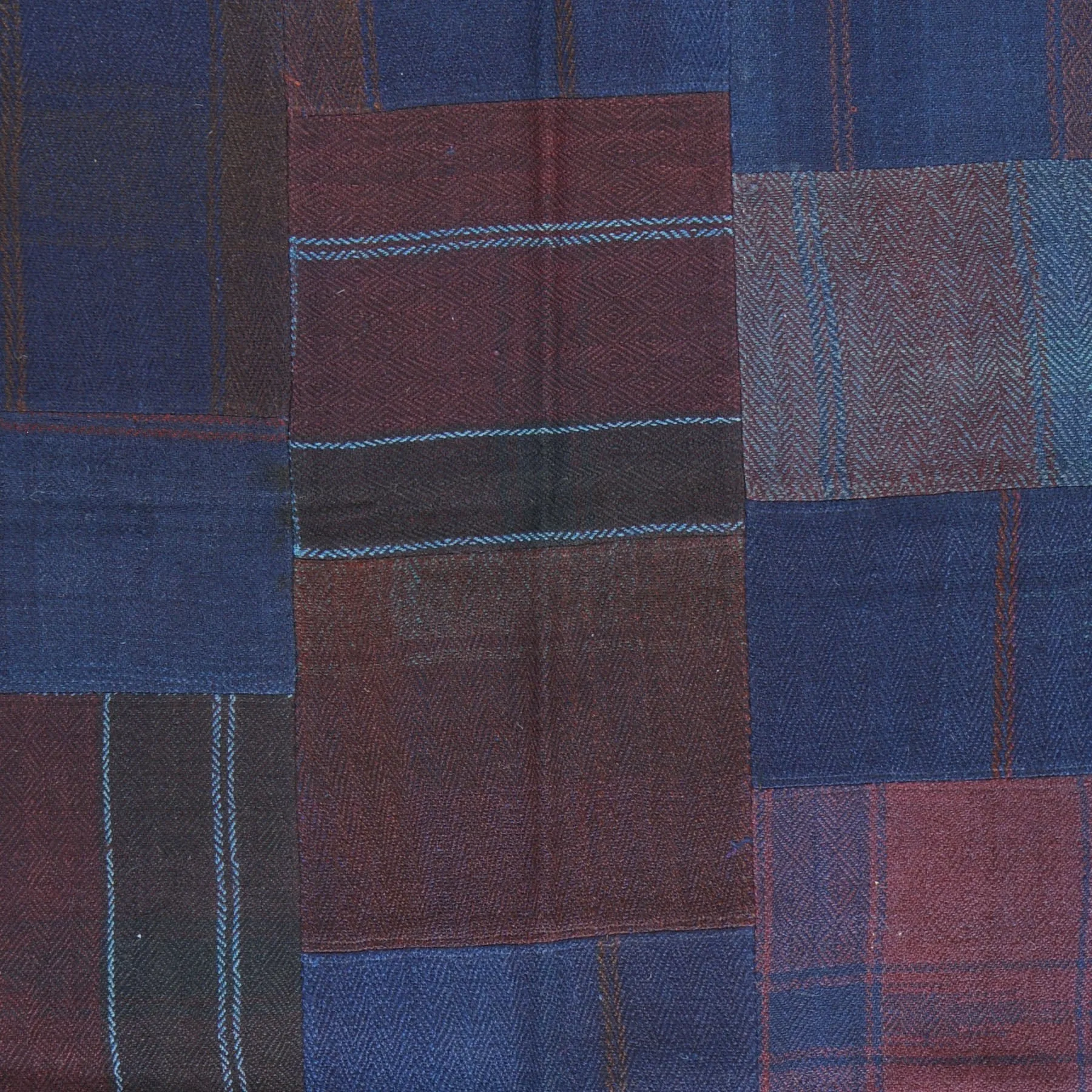 Hand-Woven Turkish Patch Work Tribal Design Handmade 100% Wool (Size 5.1 X 6.1) Brral-5070