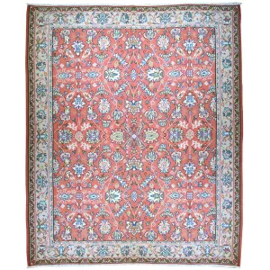Hand-Woven Vintage Bulgarian old Kilim Wool Rug (Size 10.4 X 12.5) Cwral-579