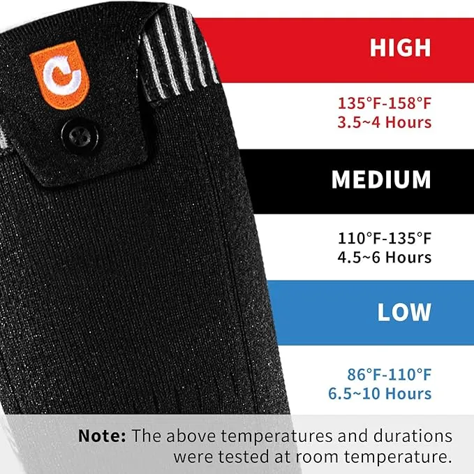 Heated Socks for Men Women, 5000mAh APP Control Battery Heated Socks Rechargeable Washable, Electric Socks Foot Warmer for Hiking Biking Camping Skiing Hunting Outdoor Work, Heating Socks