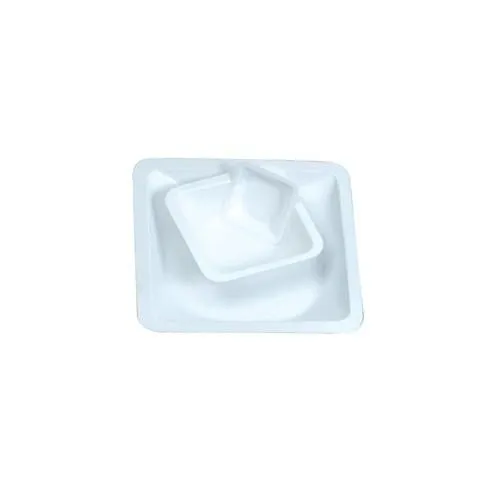 Heathrow Scientific 120225 Pour-Boat Weighing Dish, Small, Anti-static, White