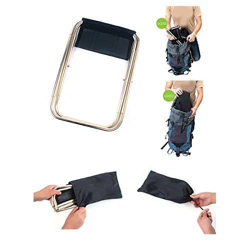 Homlly Ultralight Portable Folding Aluminium Chair