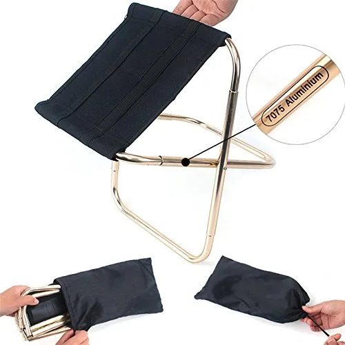 Homlly Ultralight Portable Folding Aluminium Chair