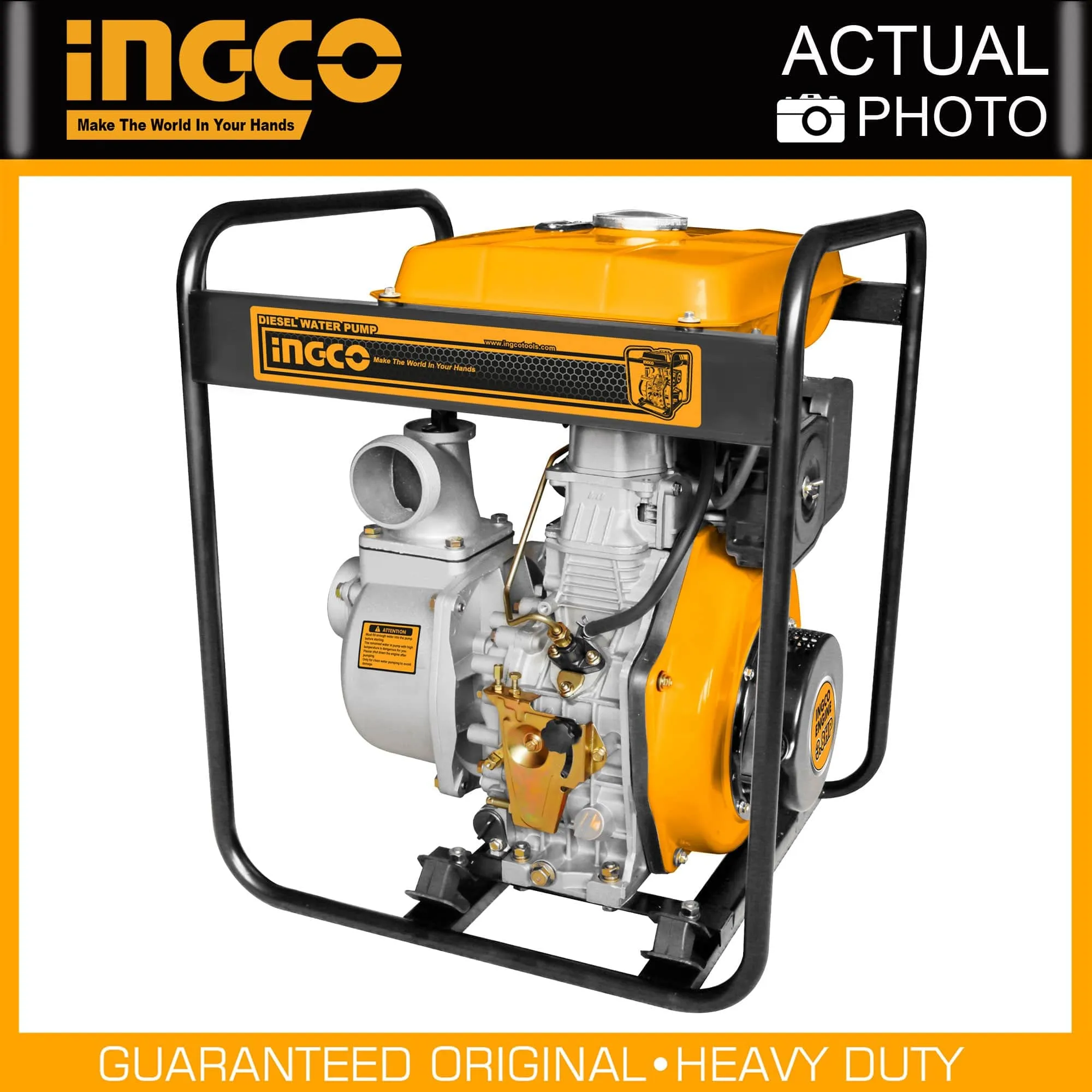 Ingco 3" Diesel Pump 5.5HP with Recoil Start - GEP301
