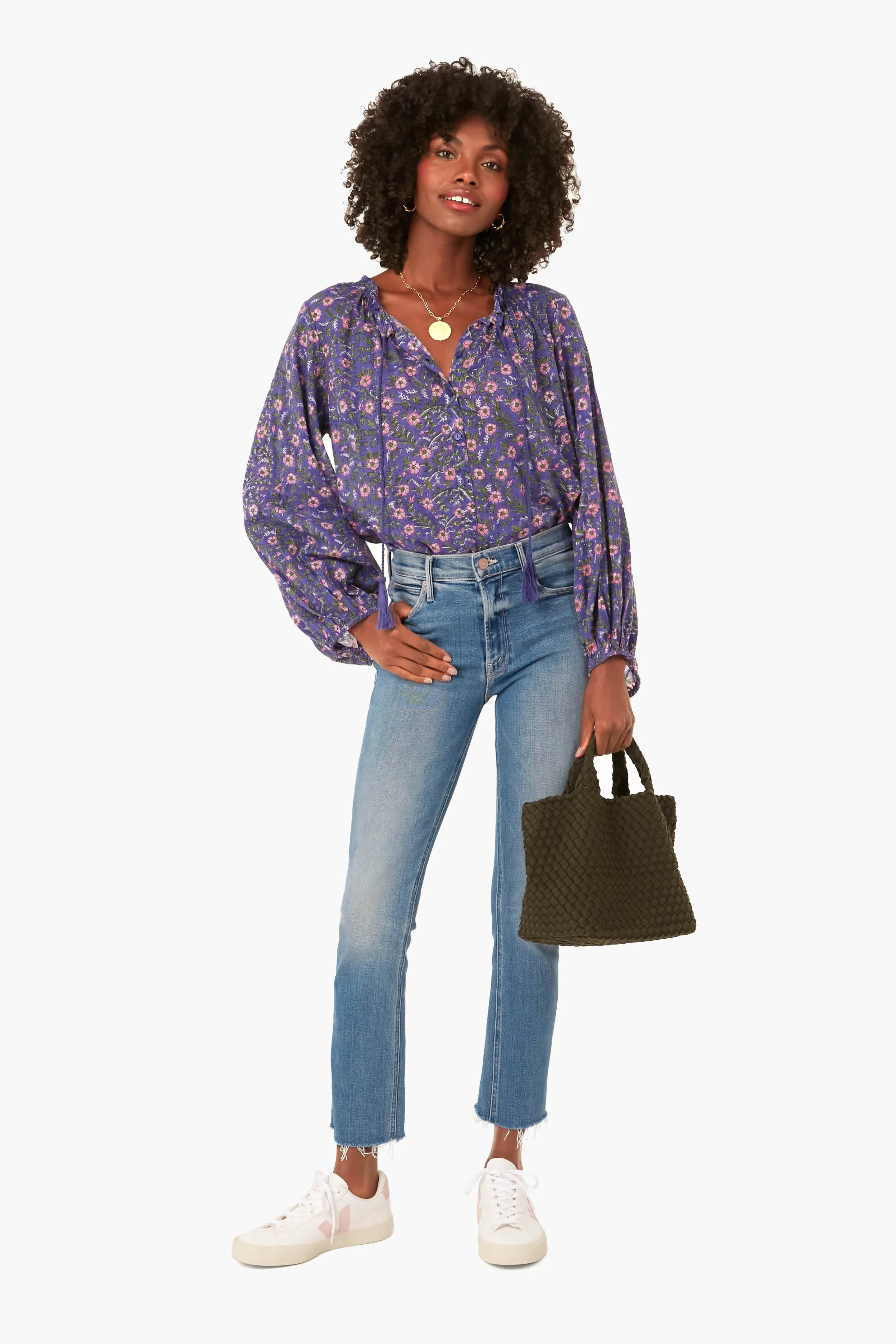 Iris Wildflower Bardot Top