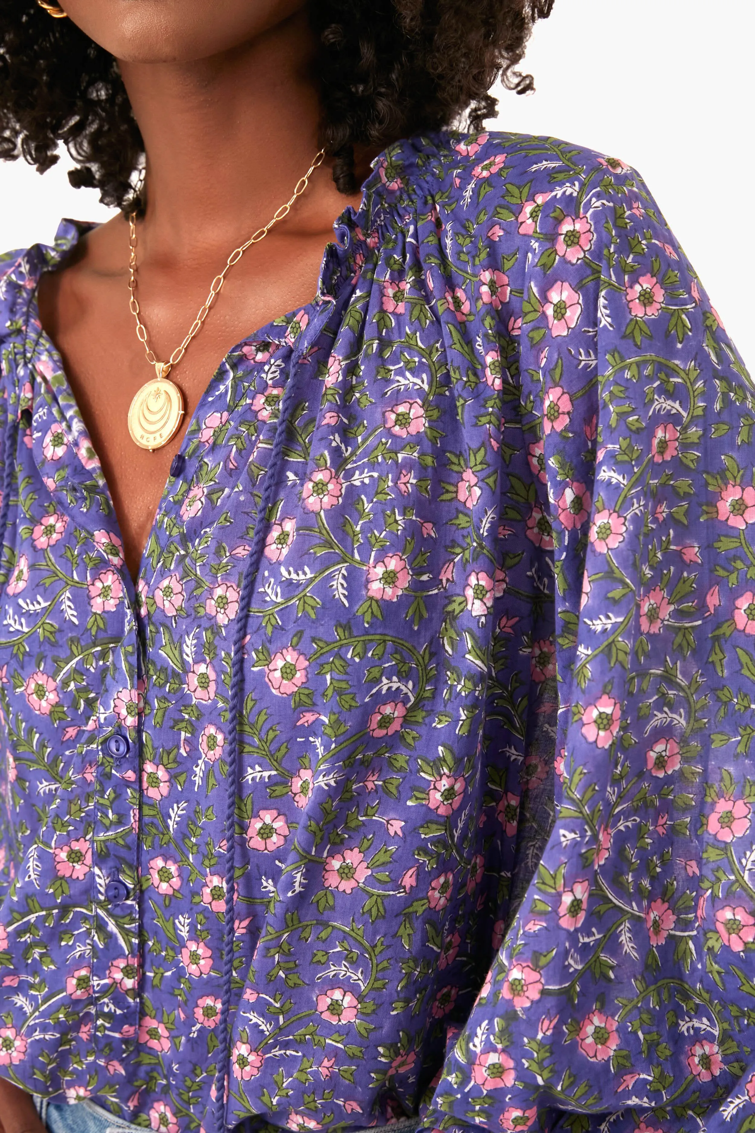 Iris Wildflower Bardot Top