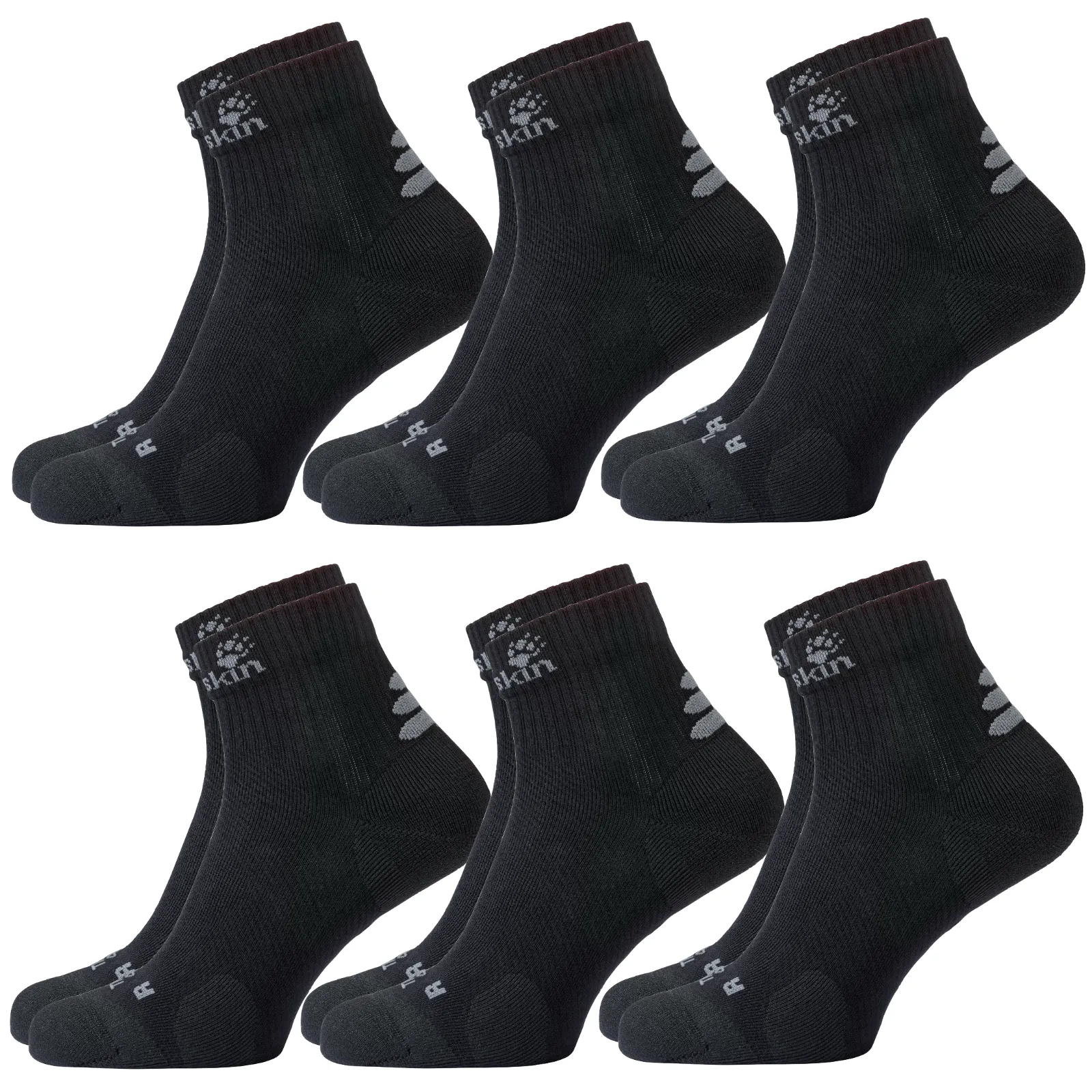 Jack Wolfskin Socks Travel Organic Cotton 6 Pack