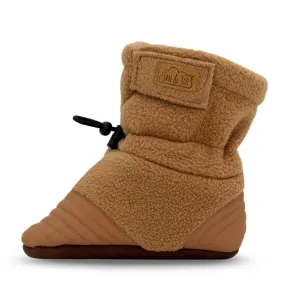 Jan & Jul Stay-Put Cozy Booties - Brown Bear