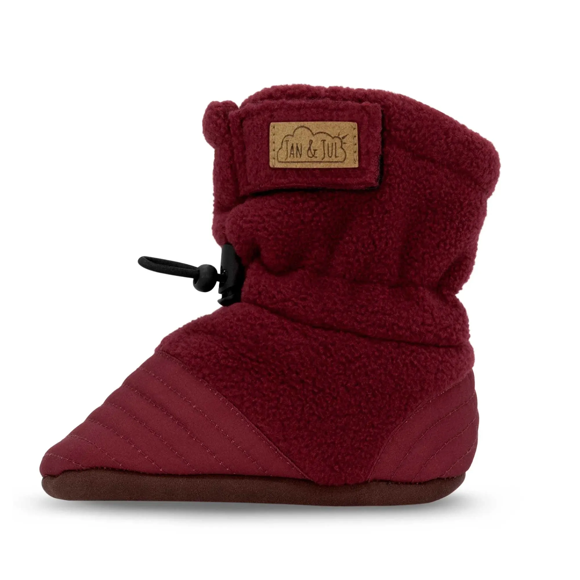 Jan & Jul Stay-Put Cozy Booties - Maroon