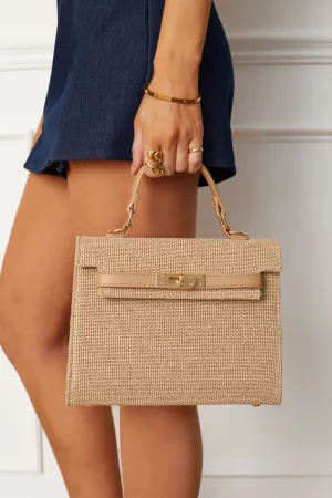 Jeannie Natural Woven Purse