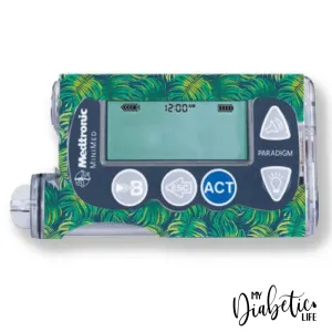 Jungle leaves - Medtronic Paradigm Series 7 Sticker
