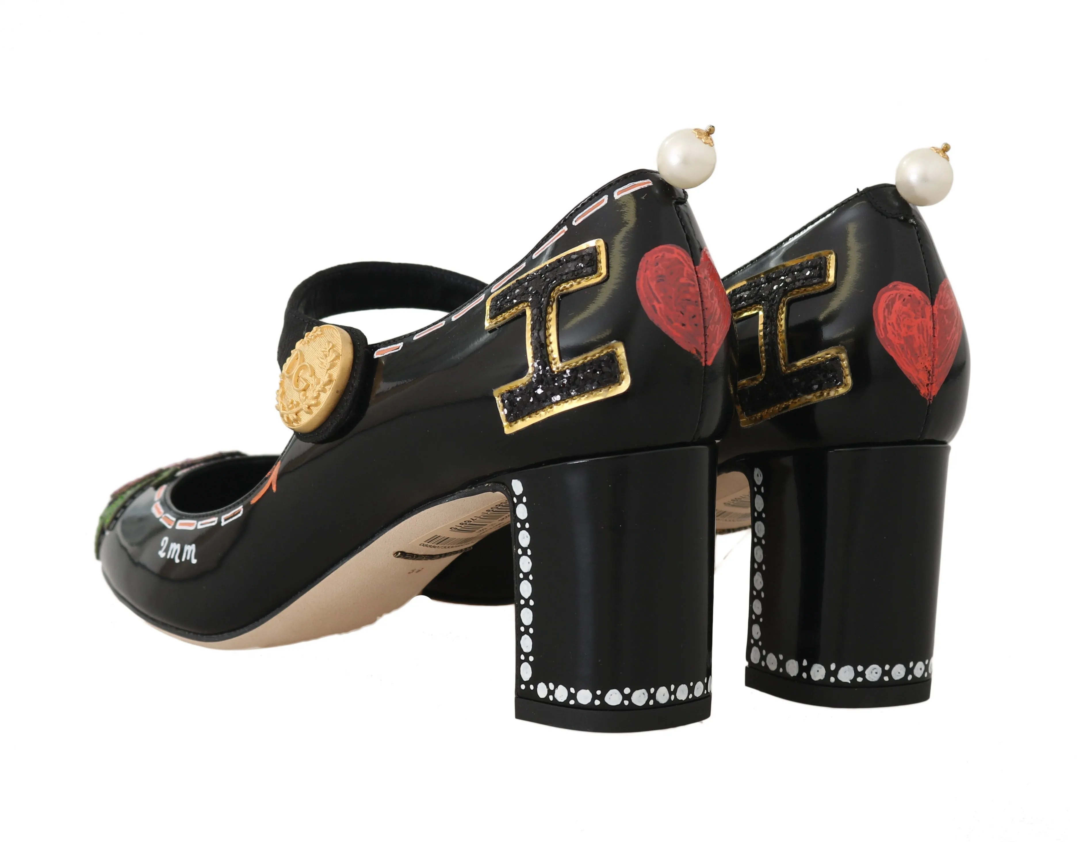 Leather Sequined Hand Painted