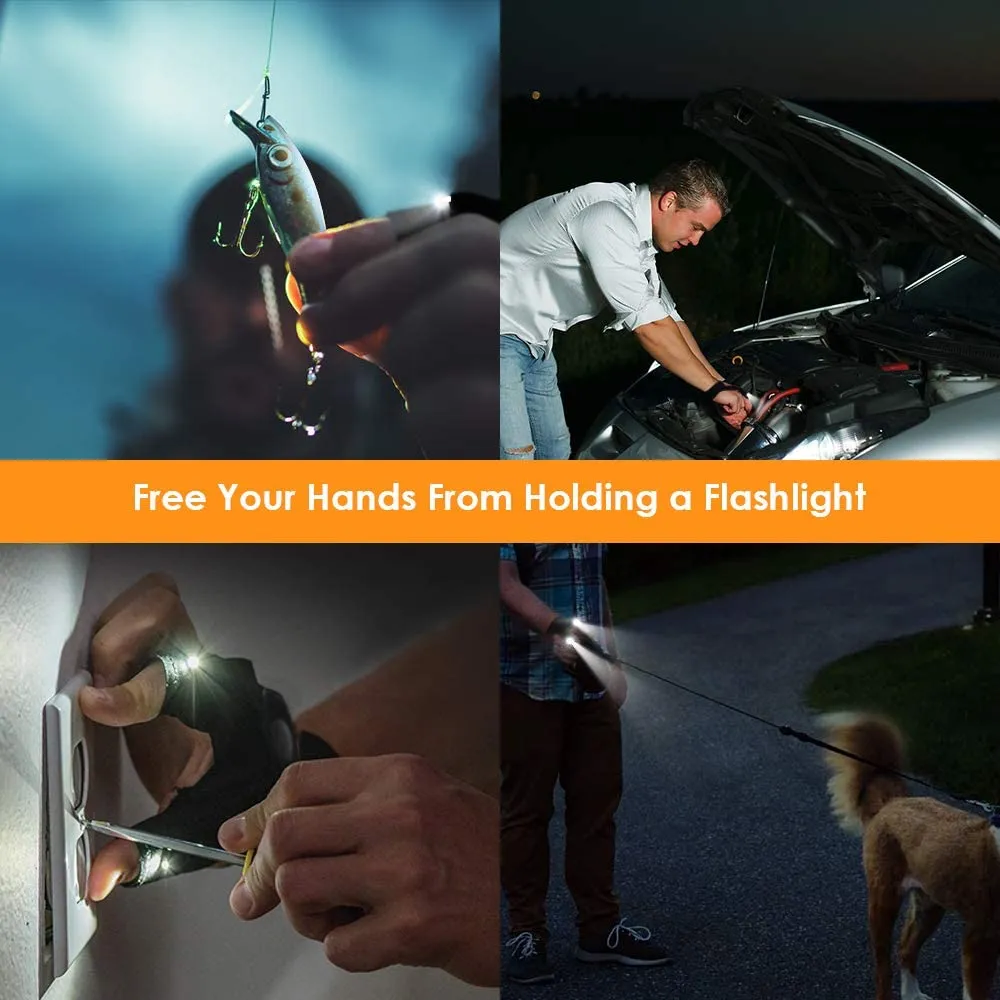 LED Flashlight Gloves Men's Stretchy Comfortable LED Gloves