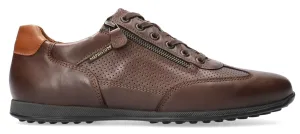 'Leon' men's lace-zip sneaker - Brown
