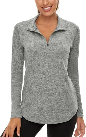 LURANEE UPF 50  Quarter Zip Athletic Top