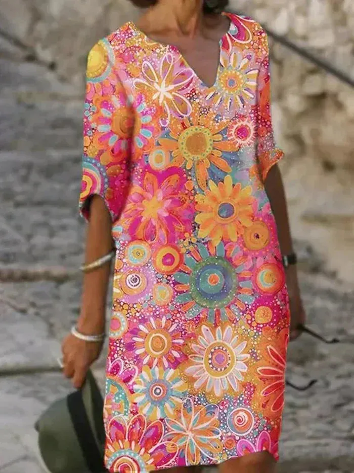 Maribel™ | Bright Botanical Dress
