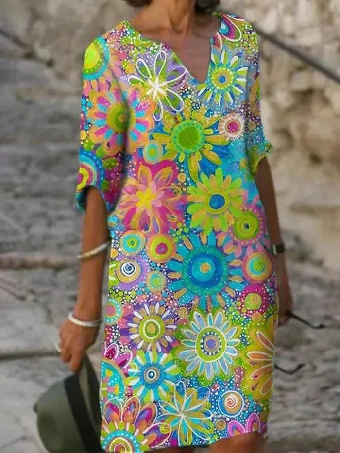 Maribel™ | Bright Botanical Dress