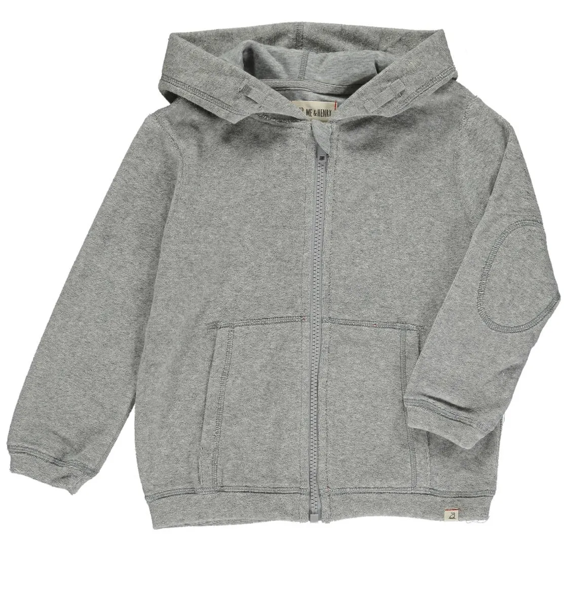 Me & Henry Terry Cotton Zip Hoodie: Size NB to 24m
