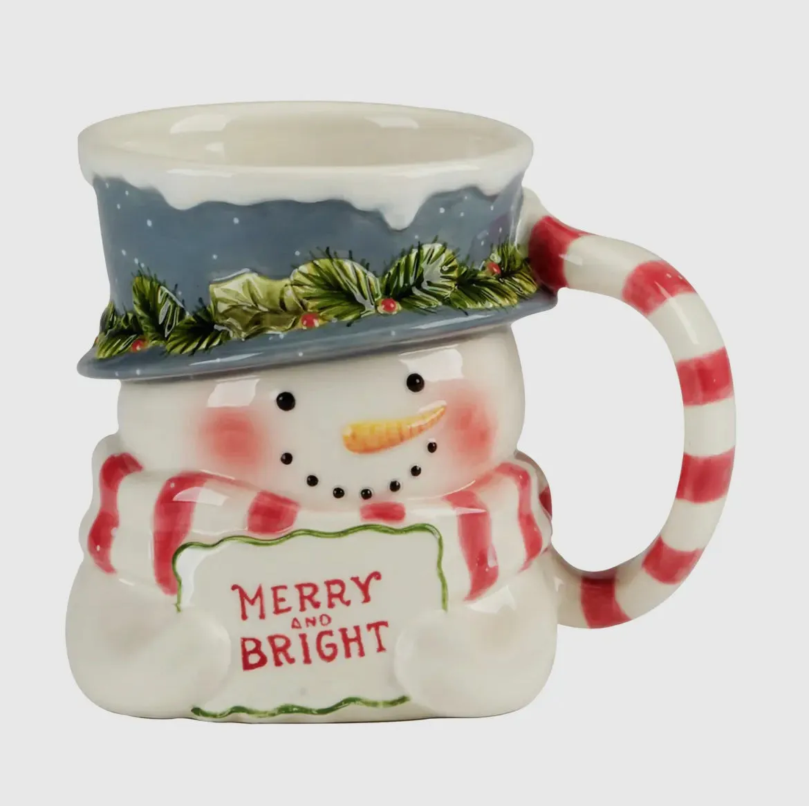 Merry & Bright Snowman Mug