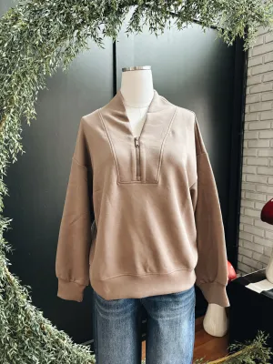 Modal Half Zip Pullover