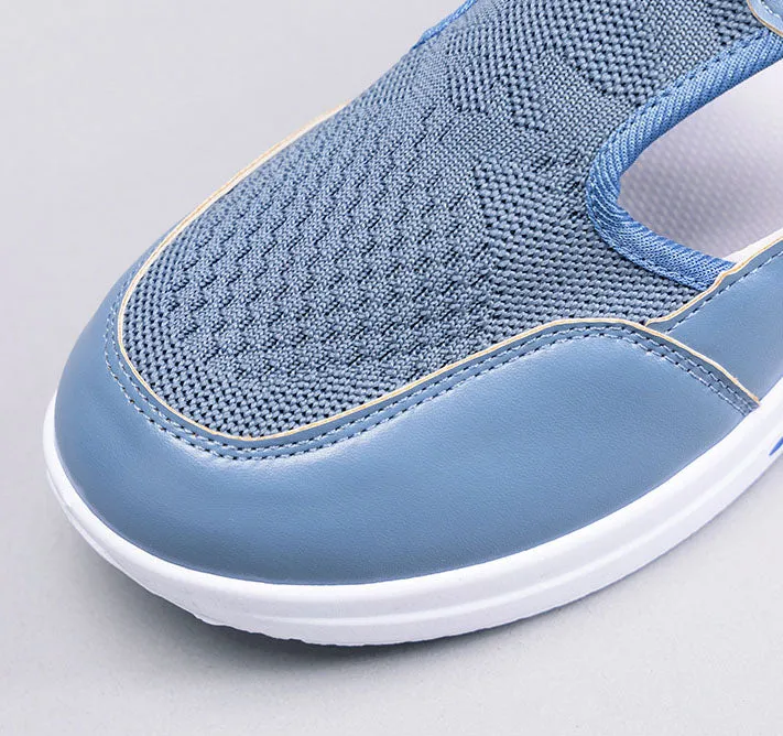Modern Adjustable Knitted Sneakers with Rubber Sole for Women