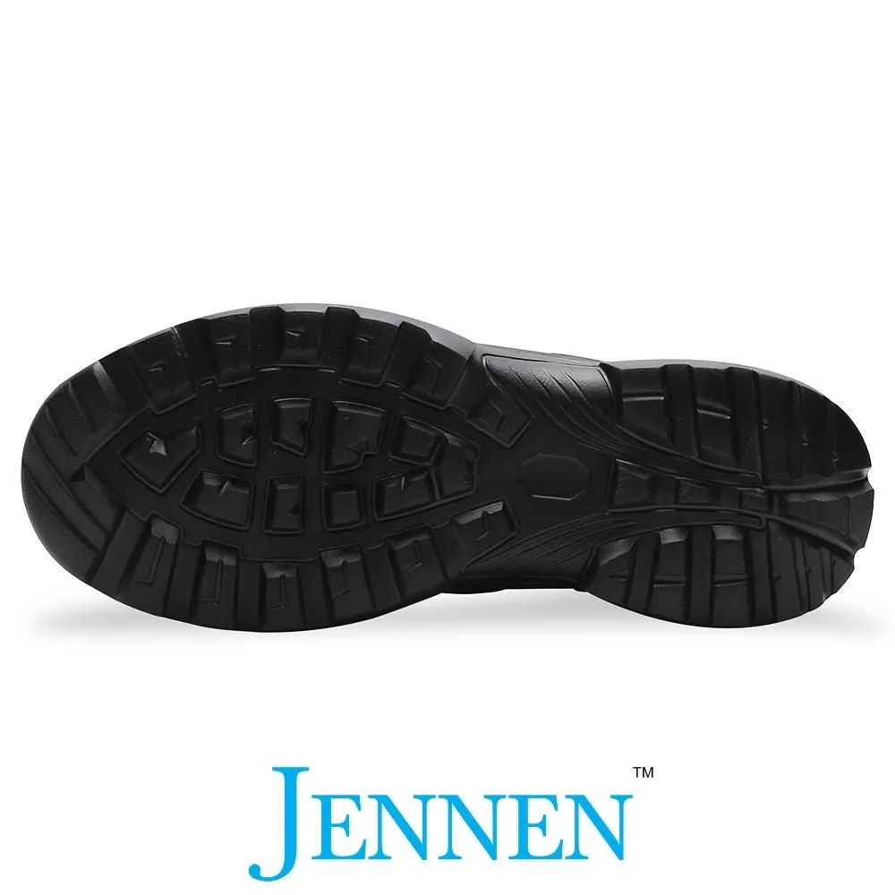 Mr. Nepal Black 7cm | 2.8 inches Tall Desert Hiking Style Boots Lift Heels