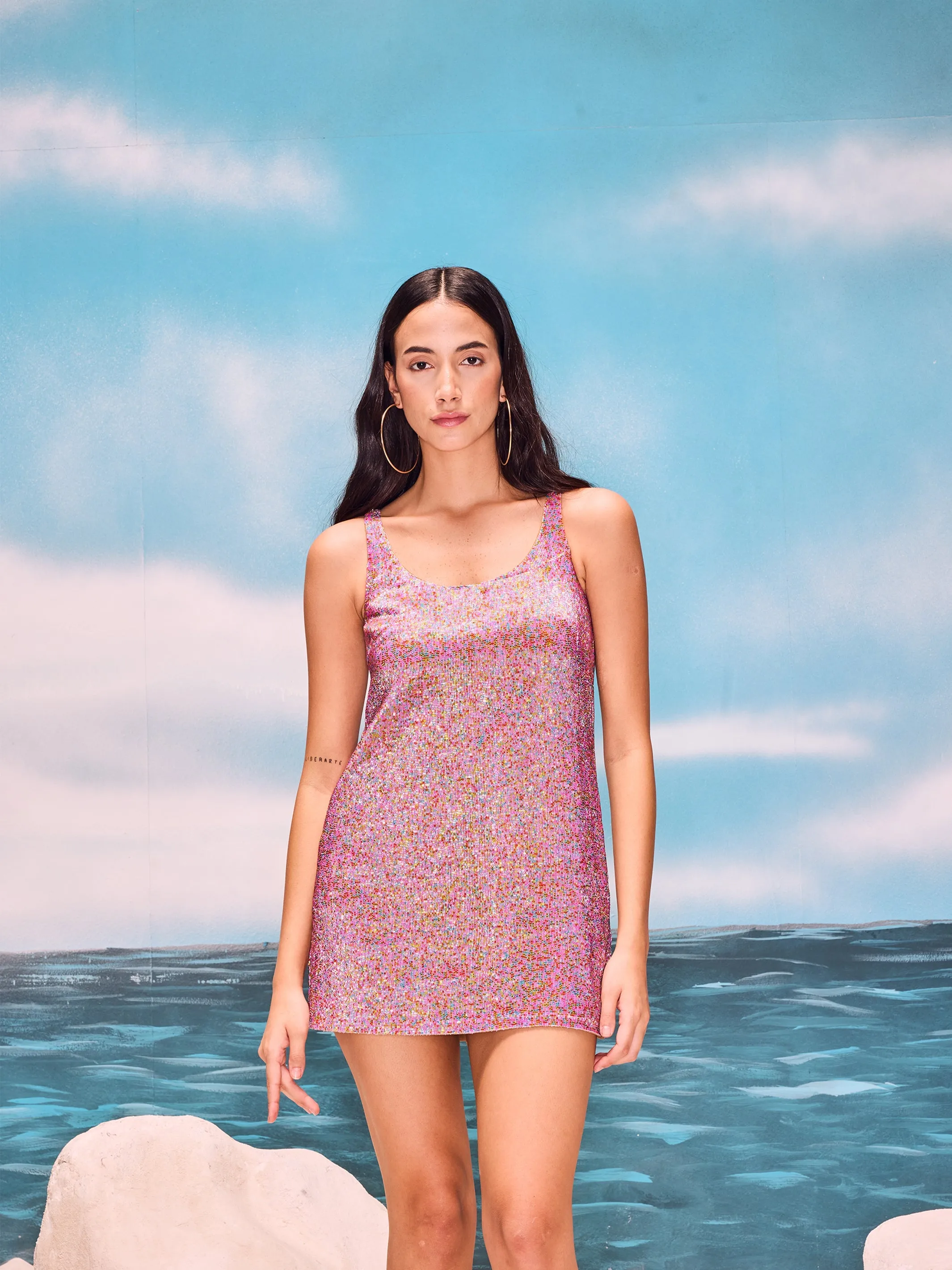Nargis Multi beaded Dress