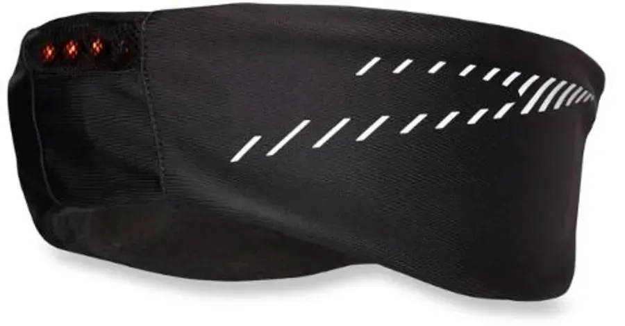 Nathan HeadGasket Lightwave LED Tech Head Band - Black - L/XL