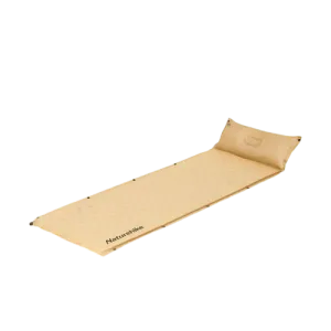 Naturehike - D01- Single Spliced Sleeping Mat With Pillow - Natural Yellow