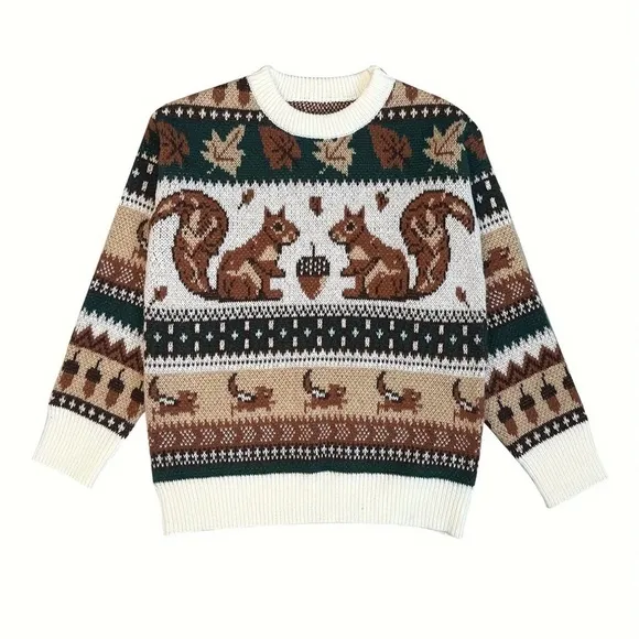 NEW The Squirrels and the Acorn Sweater