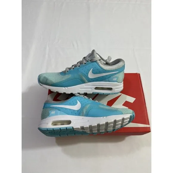 New Youth Size 7Y Blue Nike Air Max Zero Essential GS Running Shoes 881229 002