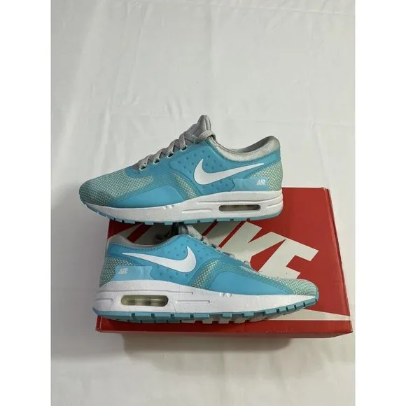 New Youth Size 7Y Blue Nike Air Max Zero Essential GS Running Shoes 881229 002